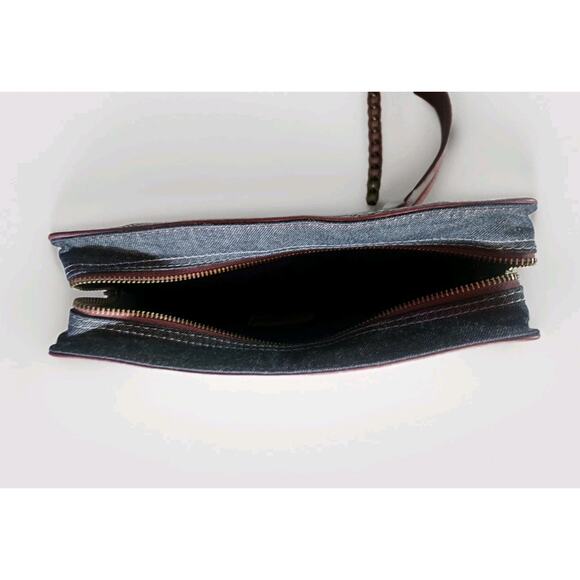 Burgundy BoeJack Design Crossbody Purse w Chain Strap & Pattern - Picture 9 of 10